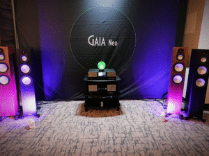 IsoAcoustics Gaia Neo-demonstratie op CAF 2025
