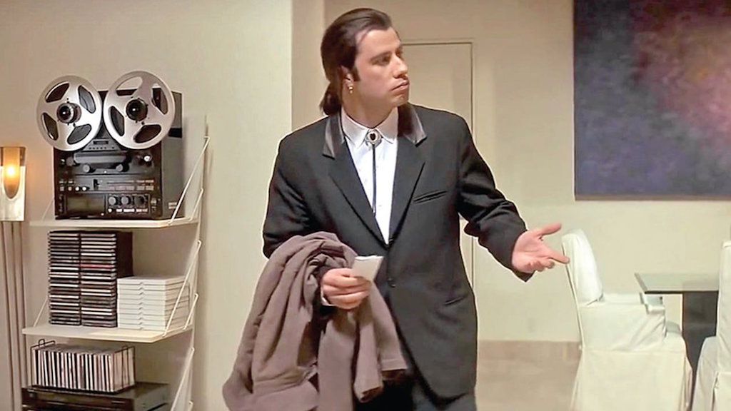 John Travolta confus