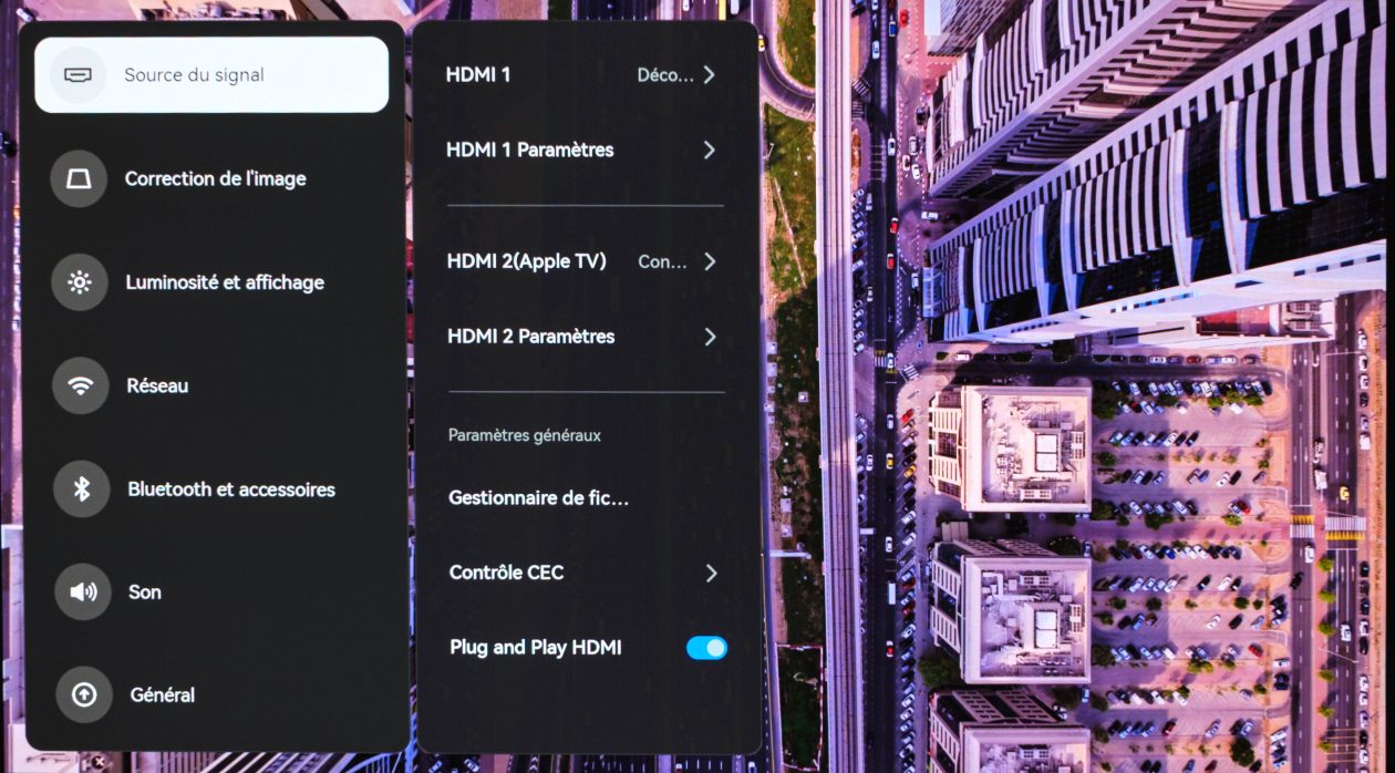 XGIMI Titan instellingen