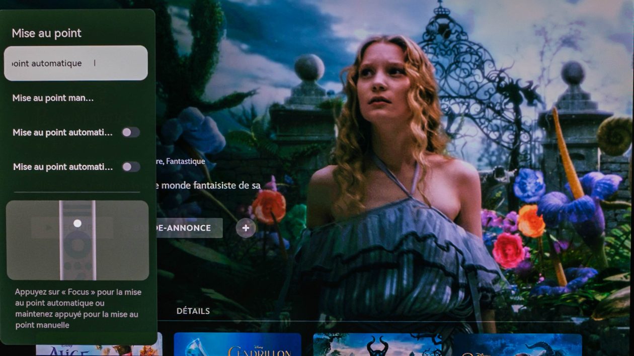 XGIMI Titan scherpstelling