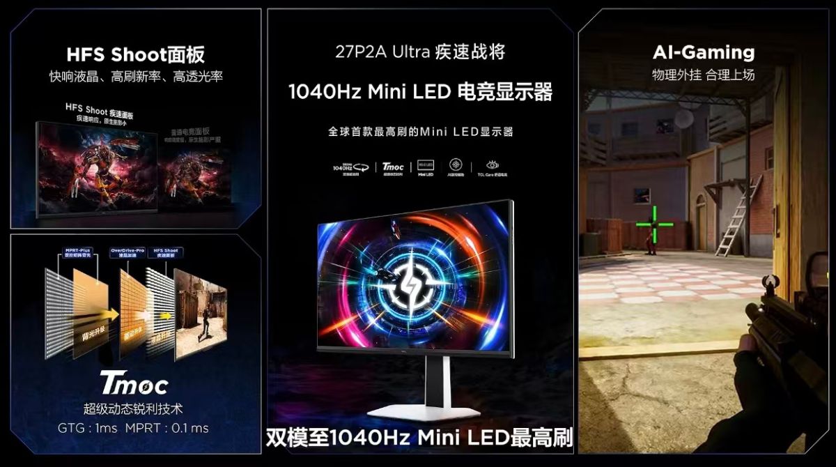 écran TCL 27P2A Ultra