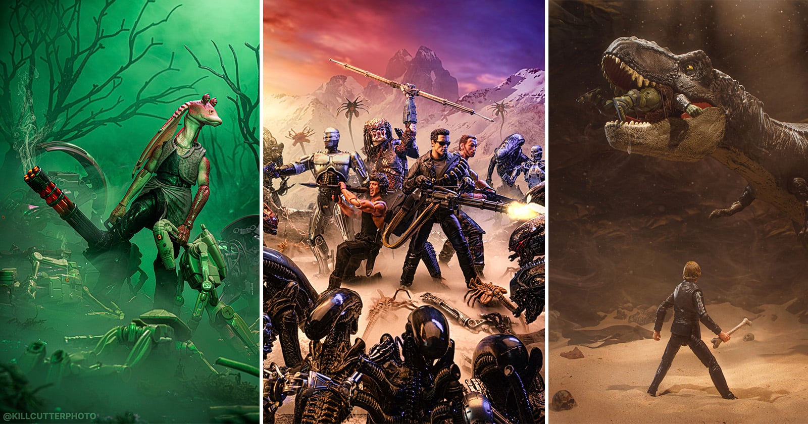 De cinematische speelgoedwerelden van een fotograaf brengen plastic tot leven