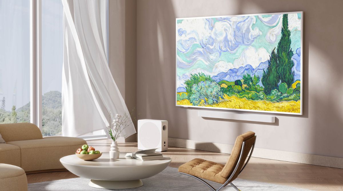 TV TCL NXTVISION 75A300W dans un salon