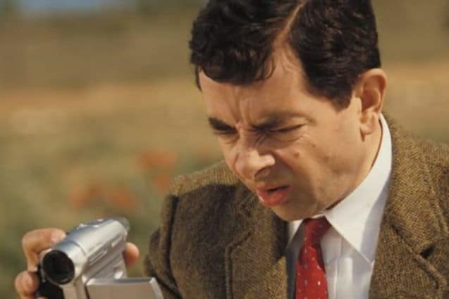 Mr Bean et sa caméra