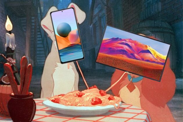 High-tech base de dades : Smartphone et TV qui sassocient