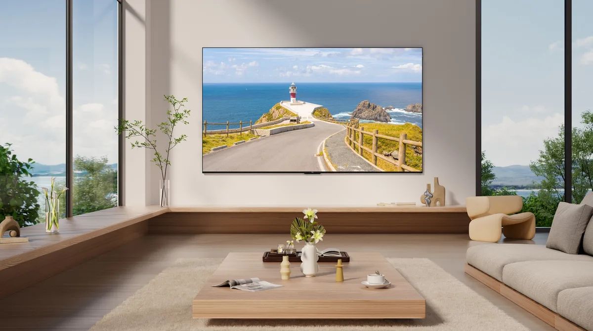 bord de mer sur la TV TCL 65Q9B
