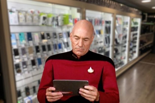 High-tech base de données : le capitaine Picard teste une tablette