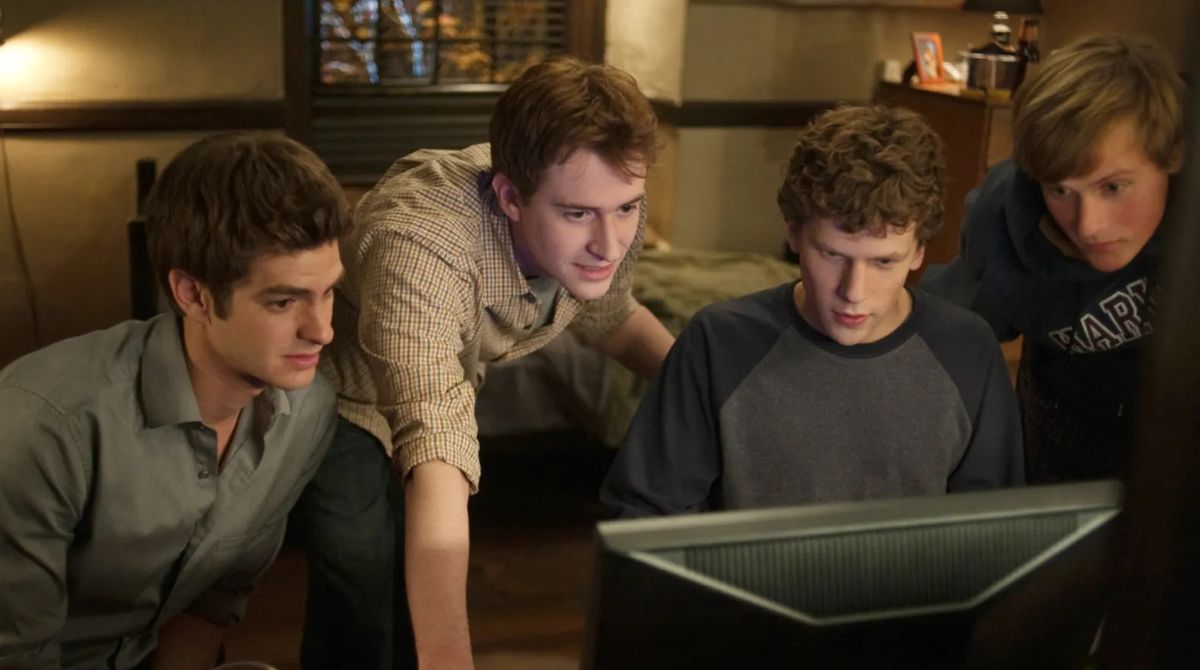 étudiants dans The Social Network