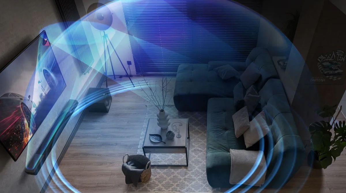 son surround avec la barre de son Klipsch Flexus Core 200