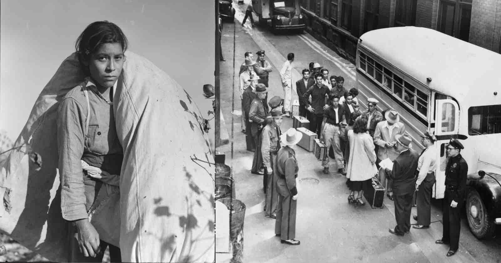 Tentoonstelling onthult historische foto's uit een eeuw Amerikaanse deportatiecampagnes