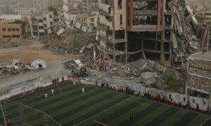 Sportfotografiefestival verwijdert Gaza-voetbalfoto om niemand te kwetsen