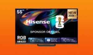 Hisense 55UR8S TV: RGB Mini-LED-technologie nu betaalbaar onder de 1.000 euro
