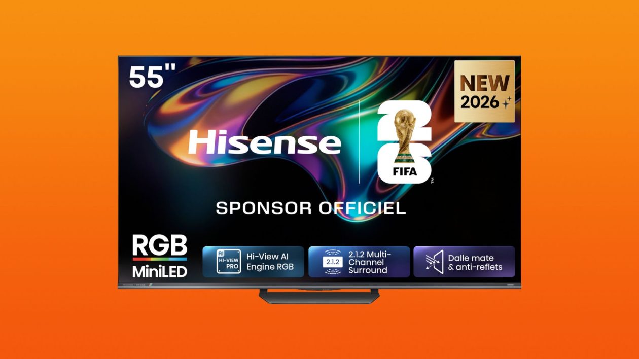Hisense 55UR8S TV: RGB Mini-LED-technologie nu betaalbaar onder de 1.000 euro
