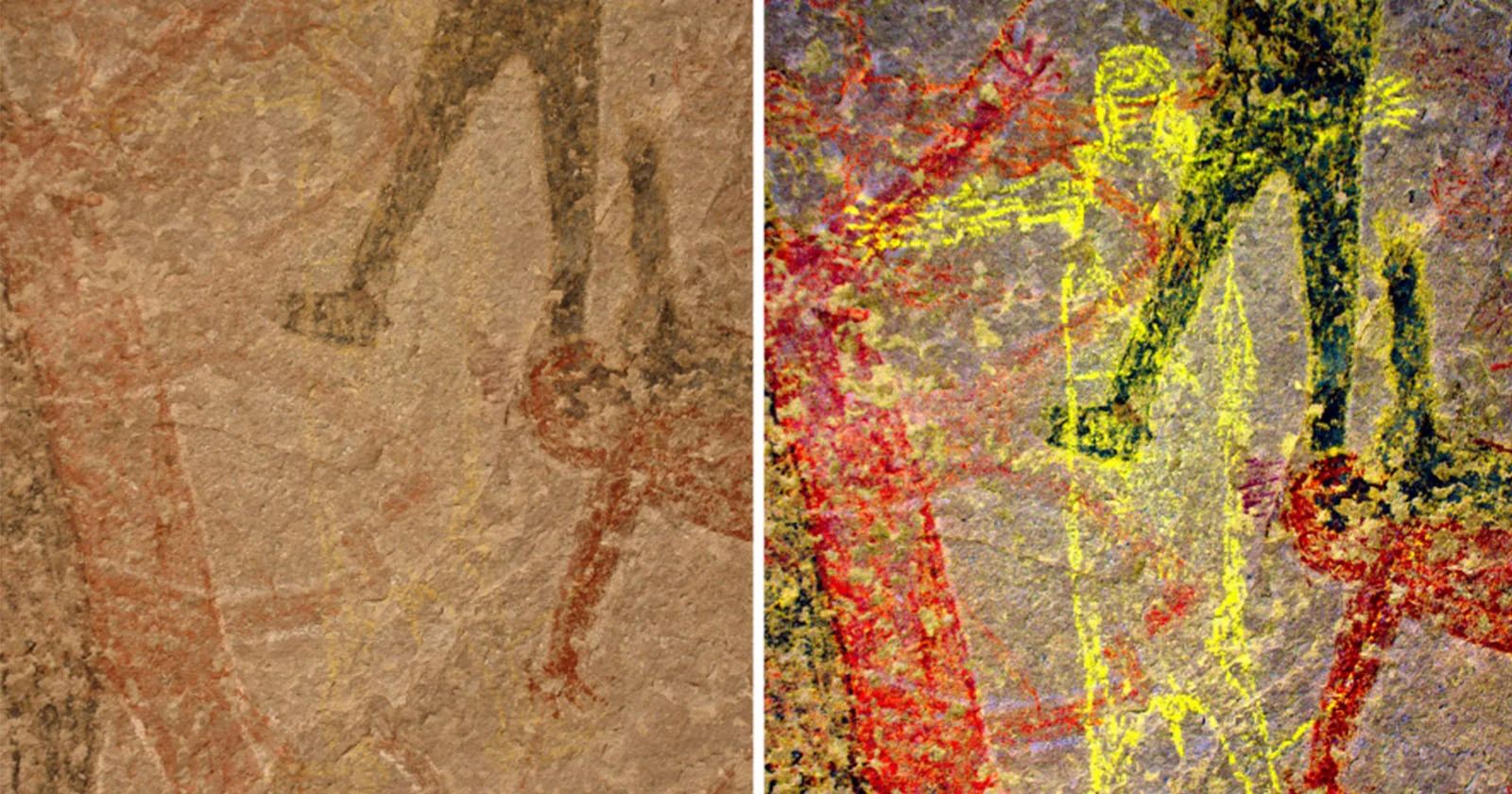 NASA-fotobewerkingsmethode voor Marsonderzoek heeft op aarde oude kunst ontdekt.
