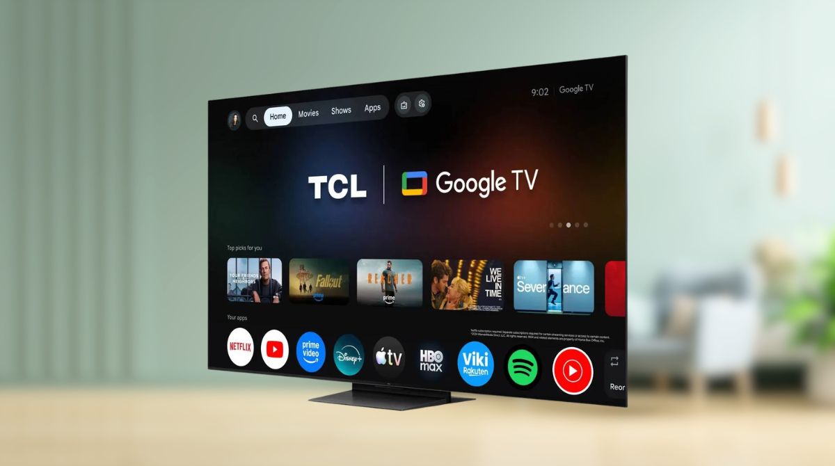 TV TCL RM7L vue de côté