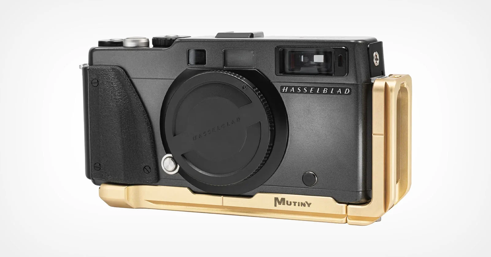 Op maat gemaakte montagebeugel voor de Hasselblad XPan centreert de camera eindelijk op statieven