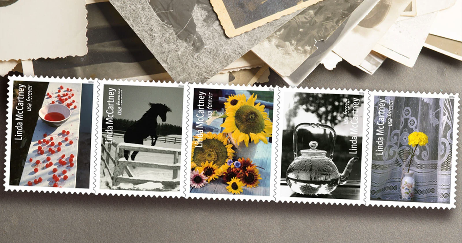 Linda McCartney-fotografie-postzegels nu verkrijgbaar bij USPS