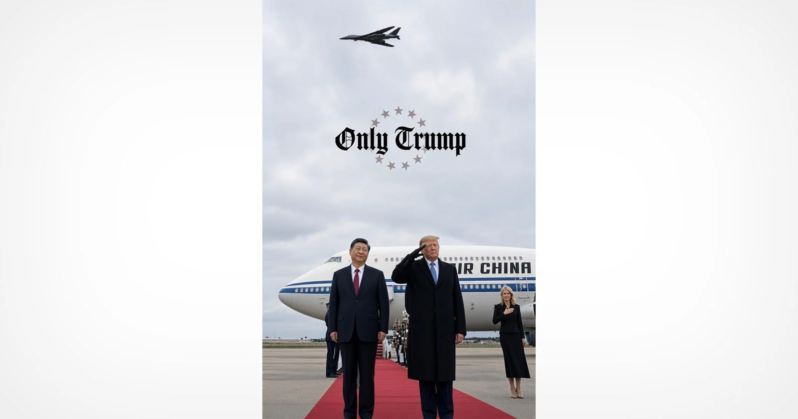 Trump deelt bewerkte foto waarin een functionaris lijkt te worden vervangen door Natalie Harp