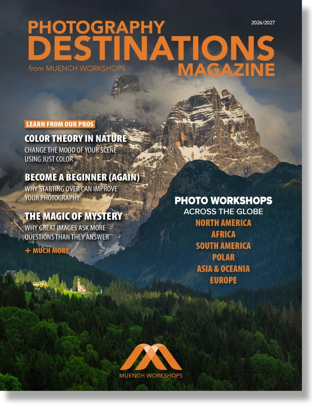 Photography Destinations Magazine, 2026/2027 print edition, featuring The Magic of Mystery