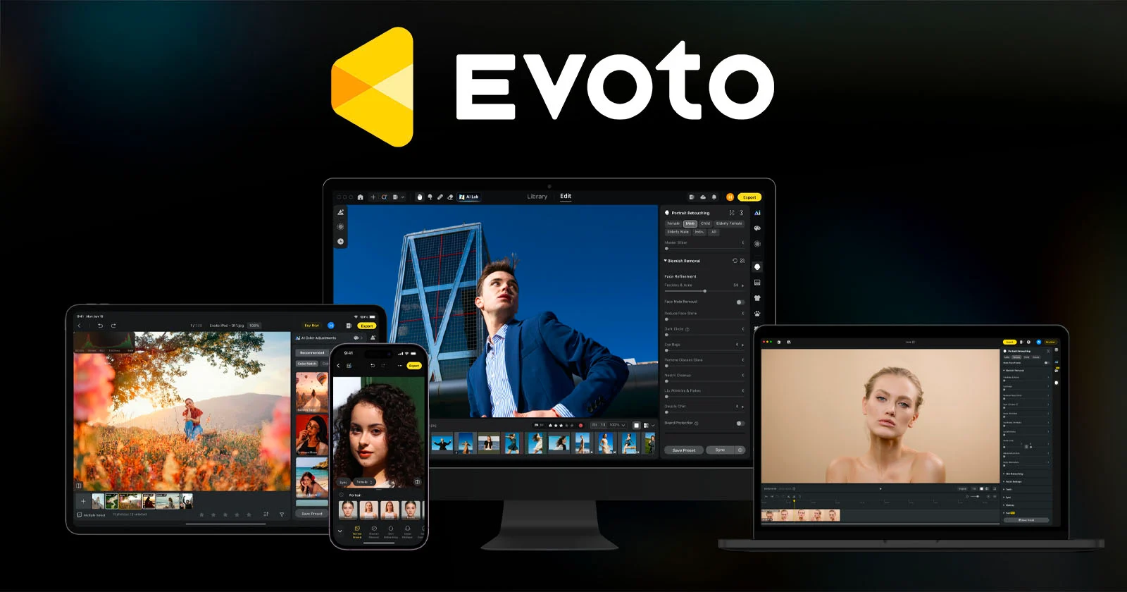 Evoto breidt uit met portretretouchering bij video, slimme beeldselectie en mobiele hotspot en meer