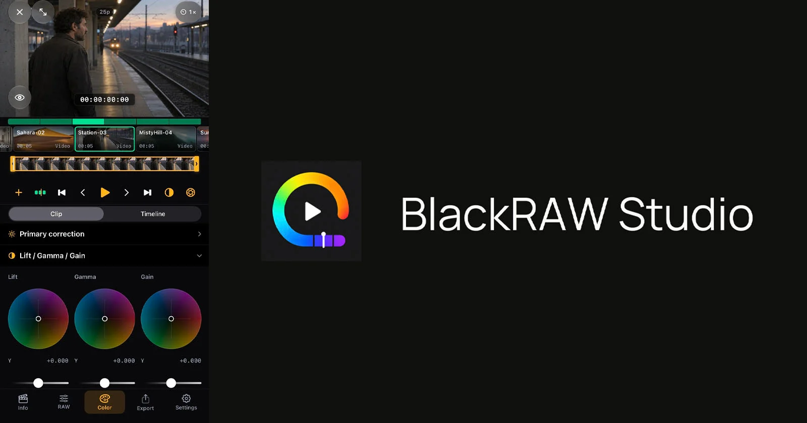 BlackRAW Studio: kleurgrading en ProRes RAW-bewerking op iPhone