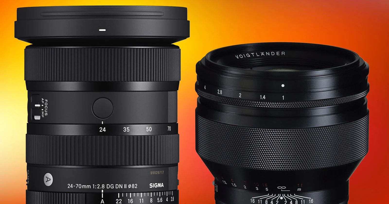 Grote korting op Sigma- en Voigtländer E-mount lenzen