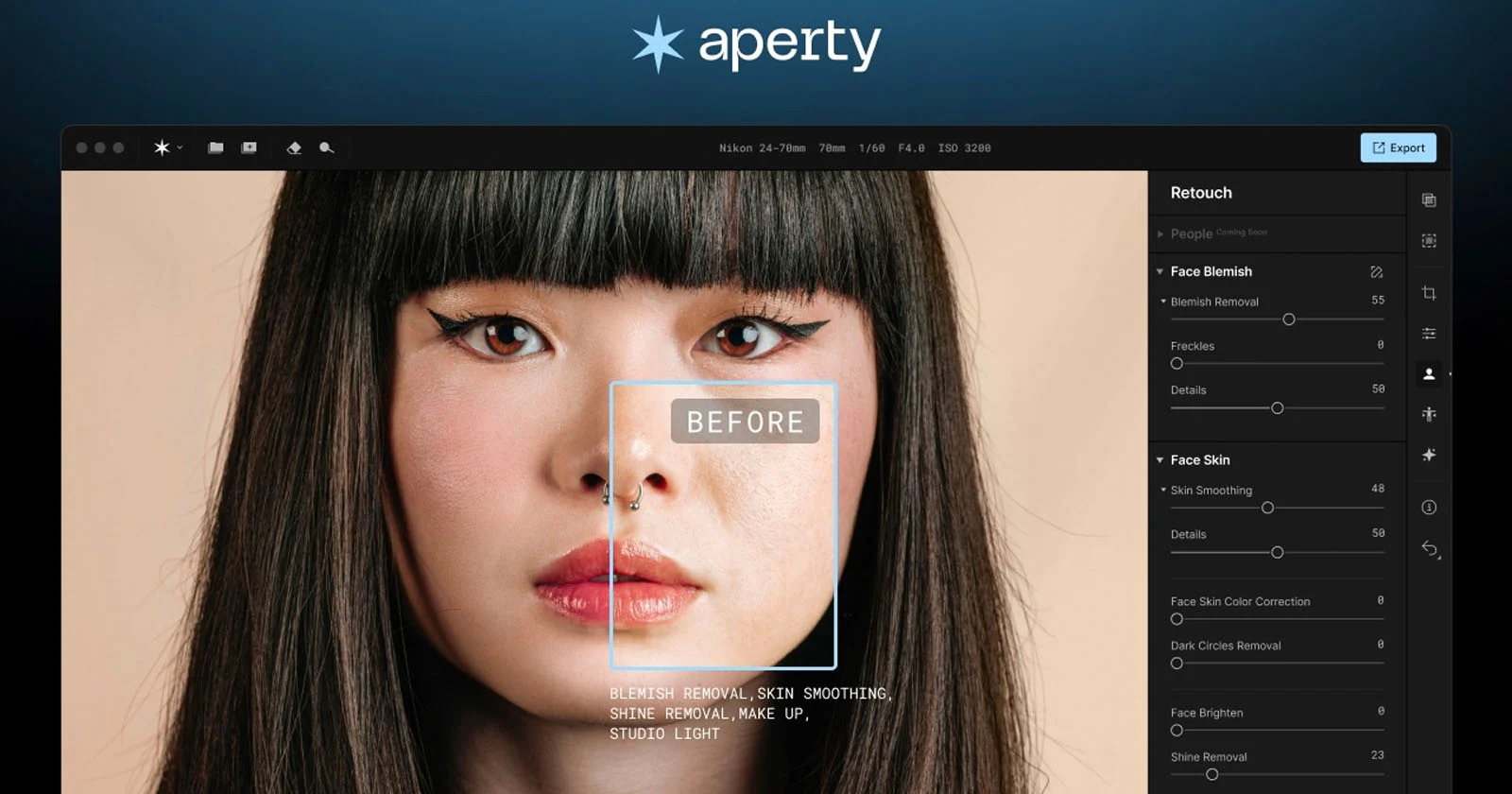 Skylum neemt afscheid van AI-portretbewerker Aperty, despite de belofte van vijf jaar updates.