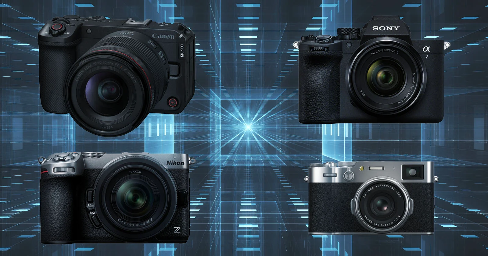 Canon, Nikon, Sony en Fujifilm zien de toekomst van de fotografie anders