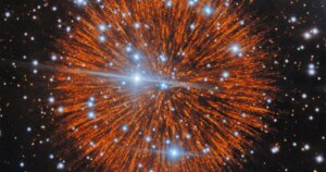 Deze vuurwerkachtige supernovarestant is het gevolg van een explosie die 845 jaar geleden werd waargenomen.