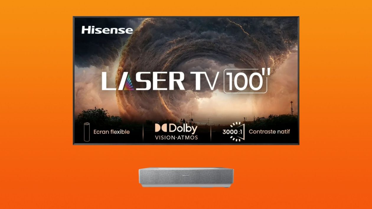Geen traditionele tv meer: Hisense Laser TV 100L5ND met 100-inch scherm nu vanaf €1.490