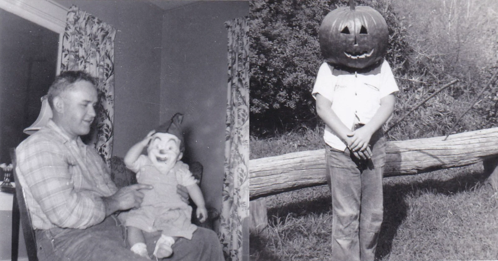 Deze griezelige Halloweenfoto's dateren uit het midden van de twintigste eeuw