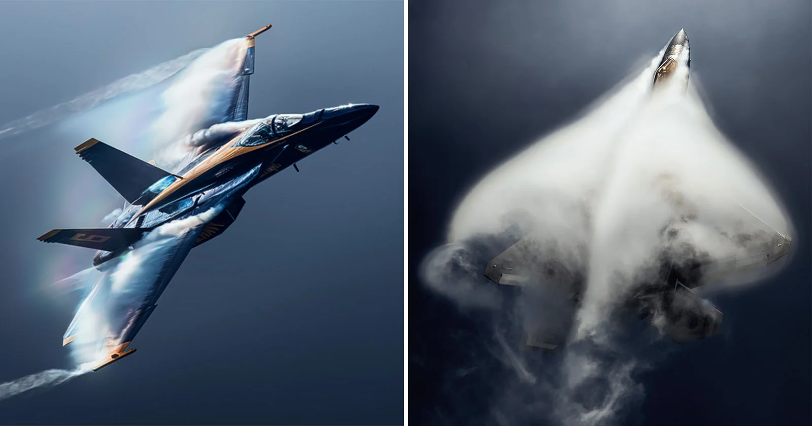 Fotograaf laat snelheid tot leven komen met adembenemende vliegtuigenfoto's